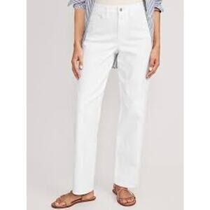 Old Navy High-Waisted Wow White Loose Jeans Womens Size 10 Short NWT